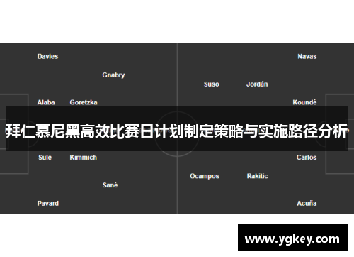 拜仁慕尼黑高效比赛日计划制定策略与实施路径分析